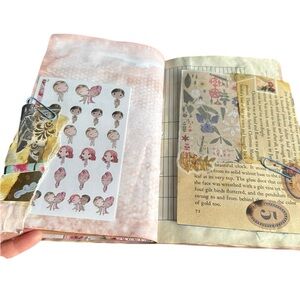 Handcrafted Sloth Self Care Vintage Designs Junk Journal